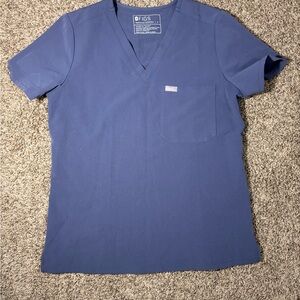 Women’s Figs Blue Scrub Top